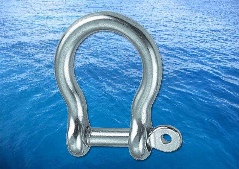 Bow Shackle With Captive Pin A4 (316) - Click Image to Close