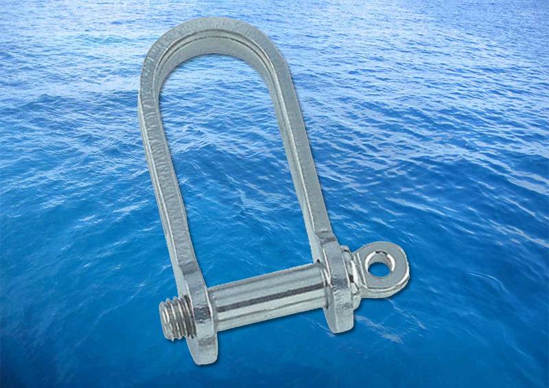 Flat Shackle Long A4 (316) - Click Image to Close
