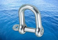 Straight D Shackle Captive Pin A4 (316)