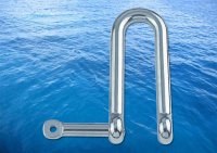 Straight D Shackle Long Captive Pin With A4 (316)