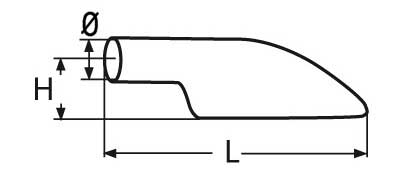 Rail End Bottom Mounted 90 A4 (316)
