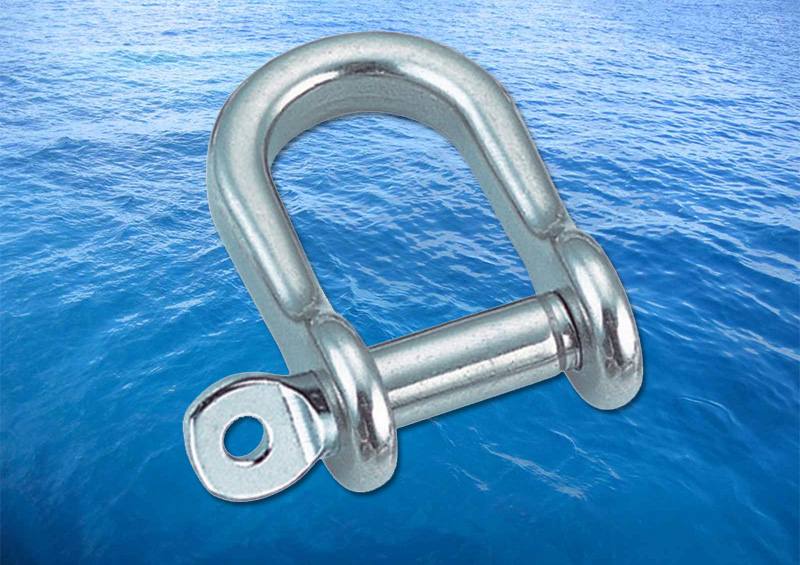 Flat Shackle Semi Round A4 (316) - Click Image to Close