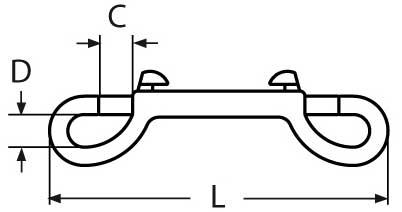Double Snap Hook A4 (316)