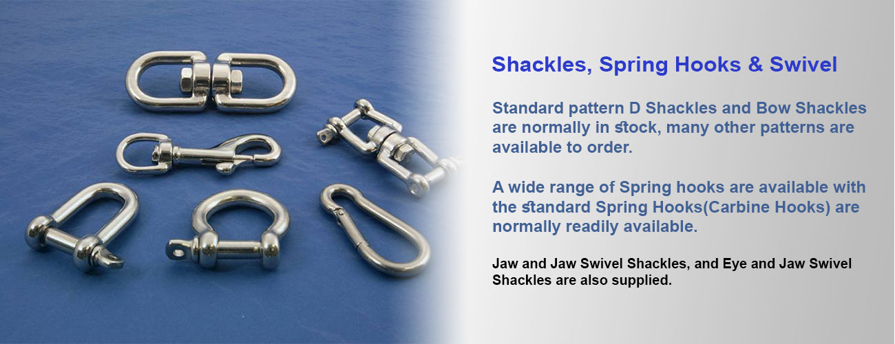 Shackles Spring Hooks & Swivel